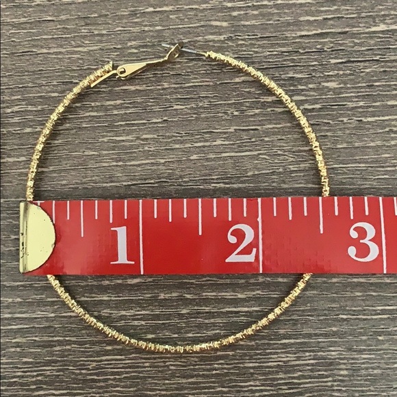 Gold Hoops - Picture 2 of 3